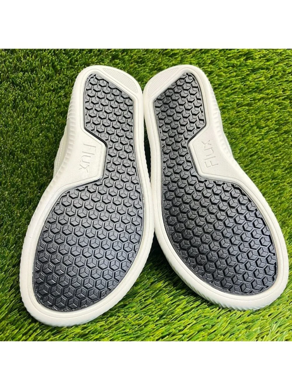 Flux Footwear Adapt Leather Trainer White Womens Size 9 Athletic Shoes Sneakers